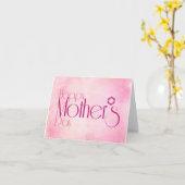 Elegante Rosa Blume Glückwunschkarte für Mutter Karte (Gelbe Blume)