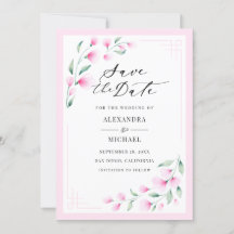 Elegante, rosa Blume Hochzeit