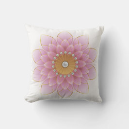 Elegante rosa Blume Kissen