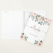 Elegante, rosa Blume | Monogramm Planer (Anzeige)