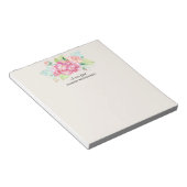 Elegante Rosa Blume Notizblock (angewinkelt)