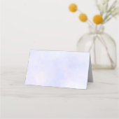 Elegante Rosa Blume Platzkarte (Rückseite)