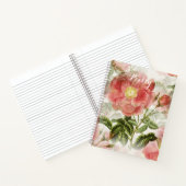 Elegante rosa Blume Poesie Notizblock (Innenseite)