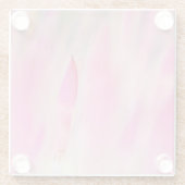 Elegante rosa Blume Print Untersetzer (Rückseite)