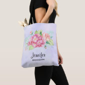 Elegante Rosa Blume Tasche (Von Nahem)