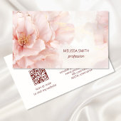 Elegante Rosa Blume Visitenkarte