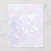 Elegante Rosa Blume Wasserfarbenhochzeit (Rückseite)