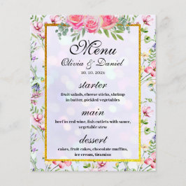 Elegante Rosa Blume Wasserfarbenhochzeit