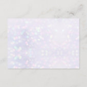 Elegante Rosa Blume Wasserfarbenhochzeit Begleitkarte (Rückseite)