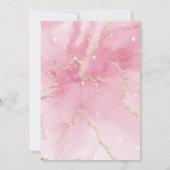 Elegante rosa Blumen-Brunch-Einladung zum Mutterta Einladung (Rückseite)