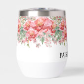 Elegante rosa Blumen-Hochzeitsdusche (Vorderseite)