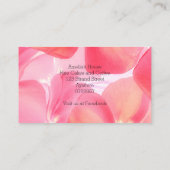 Elegante Rosa Blumen Loyalität Karte (Rückseite)