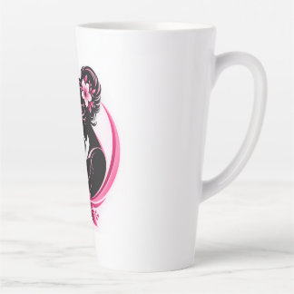 Elegante rosa Blumen Mutterliebe Frauen  Milchtasse