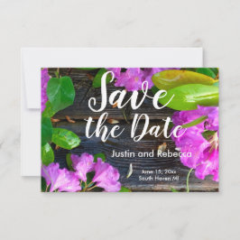 Elegante rosa Blumen rosa Azaleen rosa Blume Save The Date