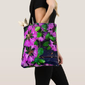 Elegante rosa Blumen rosa Azaleen rosa Blume Tasche (Von Nahem)