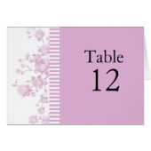 Elegante rosa Blumenkarte (Vorderseite (Horizontal))