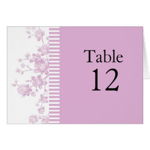 Elegante rosa Blumenkarte