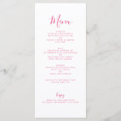 Elegante Rosa Blumenkarte (Vorderseite)