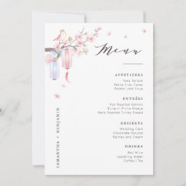 Elegante rosa Blumenkarte Einladung