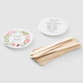 Elegante, rosa Blumenkreide-Händefans Fächer (Non-assembled)