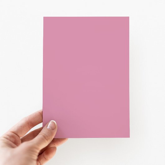 Elegante rosa Blumenkreuz Taufe Einladung