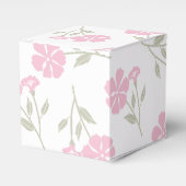 Elegante rosa Blumenmuster-Klassiker-Geschenkboxen Geschenkschachtel (Vorderseite)