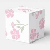 Elegante rosa Blumenmuster klassische Geschenkboxe Geschenkschachtel (Rückseite)
