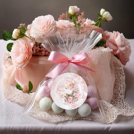 Elegante Rosa Blumenstrauß Teatro Sociale Bellinzo Runder Aufkleber