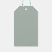 Elegante Rosa Blush Bloral Wedding Willkommen Geschenkanhänger (Rückseite)