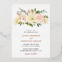 Elegante, rosa Blush Hochzeitsstimmung Rose Gold