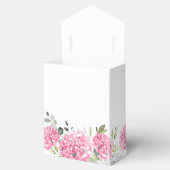 Elegante Rosa Blush Hydrangea Eukalyptus Wedding Geschenkschachtel (Geöffnet)