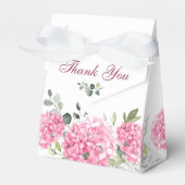 Elegante Rosa Blush Hydrangea Eukalyptus Wedding Geschenkschachtel (Vorderseite)