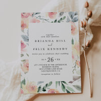 Elegante rosa Blush Lässige Hochzeit mit geometris