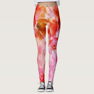 Elegante rosa Blüten Leggings