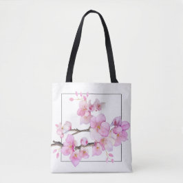 Elegante Rosa Blütenblütenblütenblüten Tasche