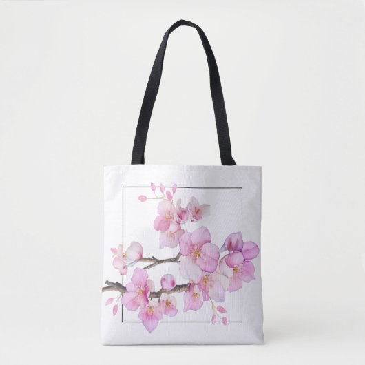 Elegante Rosa Blütenblütenblütenblüten Tasche (Vorderseite)