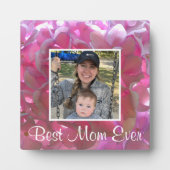 Elegante Rosa Boho Blumen Blume Hydrangeas Fotoplatte (Vorderseite)