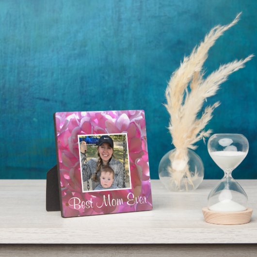 Elegante Rosa Boho Blumen Blume Hydrangeas Fotoplatte (InSitu)