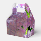 Elegante Rosa Boho Blumen Blume Hydrangeas Geschenkschachtel (Rückseite)