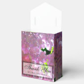 Elegante Rosa Boho Blumen Blume Hydrangeas Geschenkschachtel (Geöffnet)