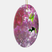 Elegante Rosa Boho Blumen Blume Hydrangeas Keramik Ornament (Rechts)