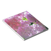 Elegante Rosa Boho Blumen Blume Hydrangeas Notizblock (angewinkelt)