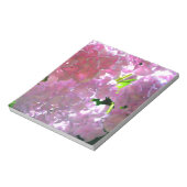 Elegante Rosa Boho Blumen Blume Hydrangeas Notizblock (Rotiert)