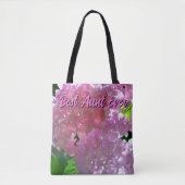 Elegante Rosa Boho Blumen Blume Hydrangeas Tasche (Vorderseite)