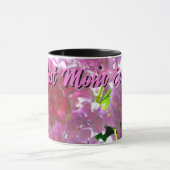 Elegante Rosa Boho Blumen Blume Hydrangeas Tasse (Zentrum)