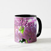 Elegante Rosa Boho Blumen Blume Hydrangeas Tasse (VorderseiteRechts)