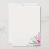 Elegante Rosa Boho Frische Pasta machen Einladung (Rückseite)