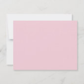 Elegante rosa Border Monogram Stationery Note Card Einladung (Rückseite)