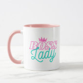 Elegante, rosa Boss Lady Corporate Gift Tasse (Links)