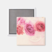 Elegante rosa Bouquets Magnet (Vorderseite/Rückseite)